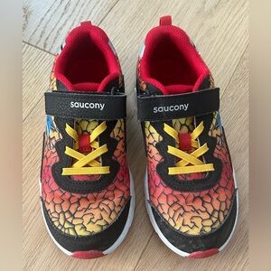 Saucony Kids Sneakers - Red, Yellow, and Black
